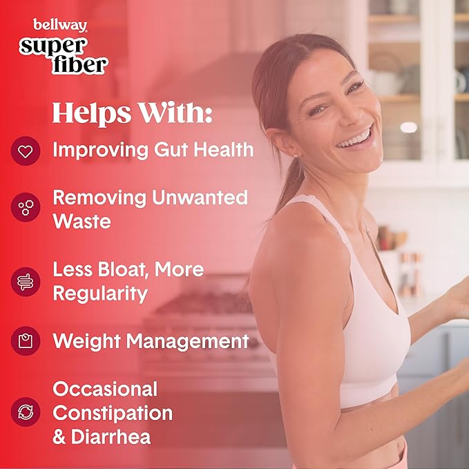 Bellway Super Fiber Powder + Fruit, Raspberry Lemon Super Fiber Powder + Collagen, Watermelon