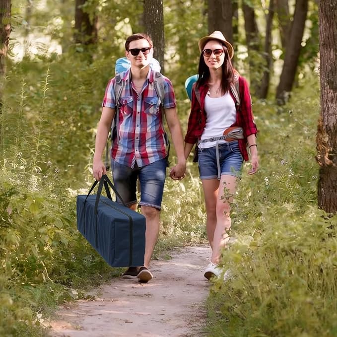 BESTHLS Camping Chair Replacement Bag, 39 Inch Extra Large Zippered Cot Bag, Waterproof Foldable Carrying Case with Handle Strap, Large Mouth fits Most Cots & Chairs for Travel Outdoor 2Pack