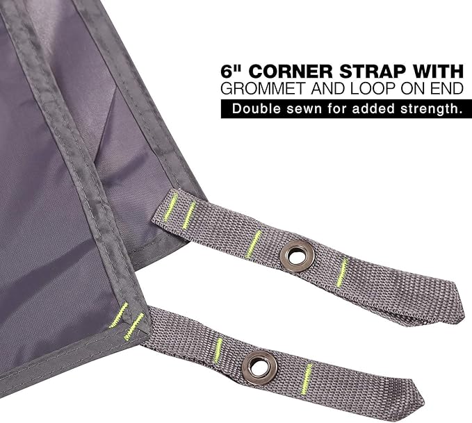 REDCAMP Waterproof Camping Tent Tarp - 71"x83", 4 in 1 Multifunctional Tent Footprint for Camping, Hiking and Survival Gear, Lightweight and Compact