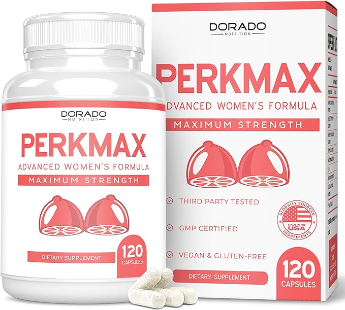 DORADO NUTRITION Breast Support Pills for Women (120 Count) - Boob & Bust Support Supplement - Fenugreek, Saw Palmetto, L-Tyrosine, Dong Quai & Fennel Seed Extract Gluten Free, Non-GMO - (120 Vegan)
