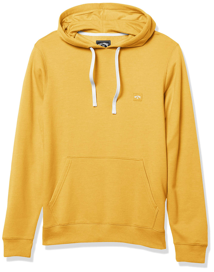 Billabong Men's All Day Pullover Hoodie Sweatshirt, Mustard, L