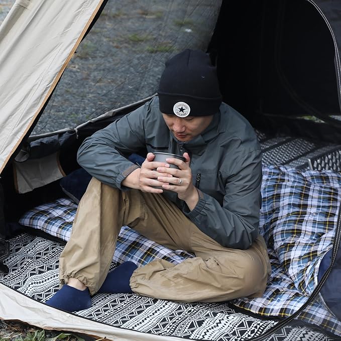 REDCAMP Flannel Sleeping Bag for Adults, Comfortable Cotton Sleeping Bags for Camping with Detachable Hood, Red/Grey/Blue