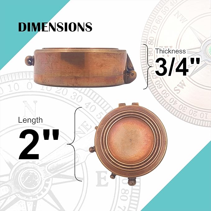 Engraved Compass, Gift for Husband,Anniversary,Wedding Him, Long Distance Boyfriend Gift, Fiance I Miss You Relationship Army (The Day Met You), 2 inches Inch