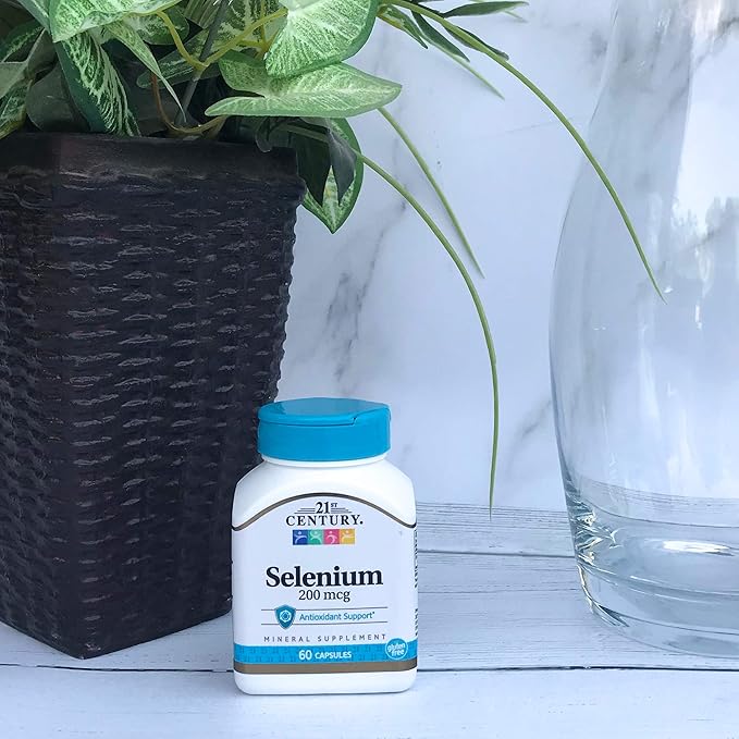 21st Century Selenium 200 mcg Capsules, 60 Count (Pack of 2)