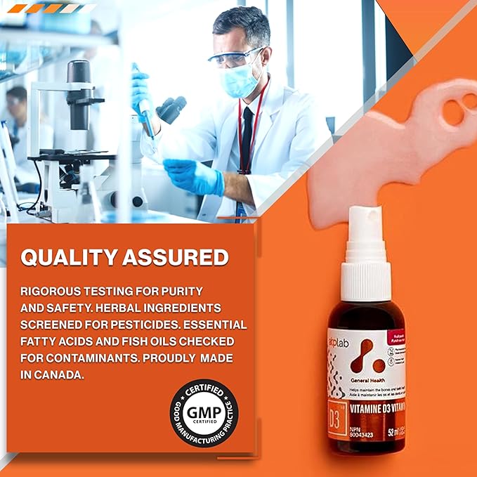 ATP LAB - Vitamin D3 - Vitamin D3 1000 IU Oral Spray 52 ML