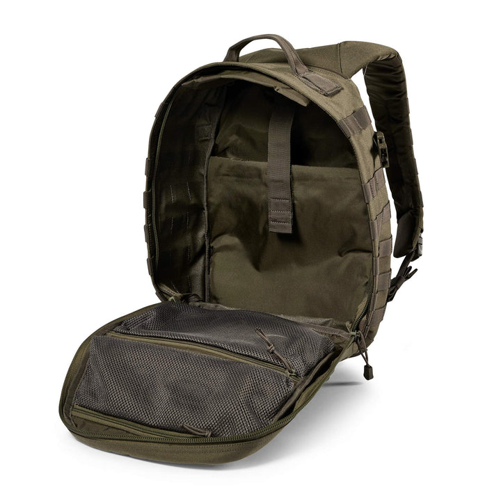 5.11 Tactical Backpack – Rush 12 2.0 – Military Molle Pack, CCW and Laptop Compartment, 24 Liter, Small, Style 56561, Ranger Green