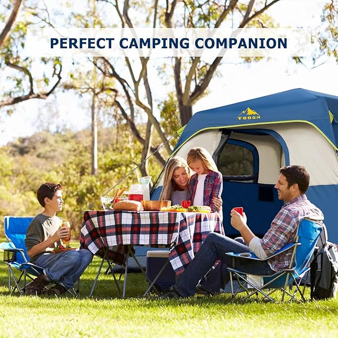 3/4 Person/6 Person Camping Tent Fast Cabin Tent with Instant Setup Tent, Weatherproof Tent Easy Quick Set Up & Pop Up in 60 Seconds with Rainfly Backpack for Family Camping,Upgraded Ventilation