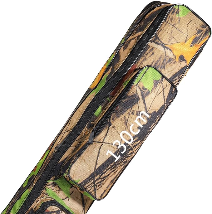 Sougayilang Folding Fishing Rod Case Organizer Pole Storage Bag Rod Reel Tackle Carrier Fishing Rod Bag Fishing Case