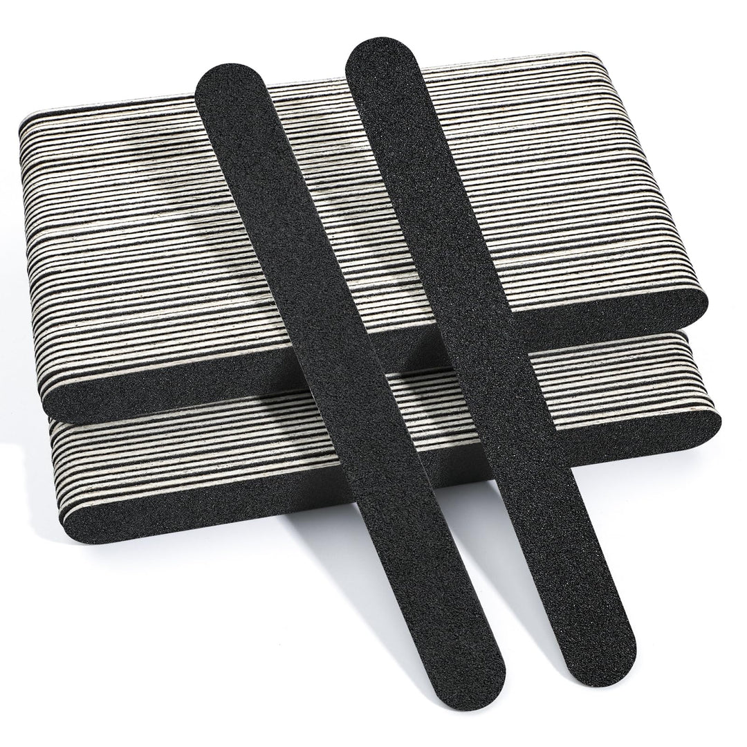 Canvalite Nail File Thin Emery Boards For Nails 100/180 Grit Nail Files For Natural Nails Manicure Pedicure Tool For Home And Sa