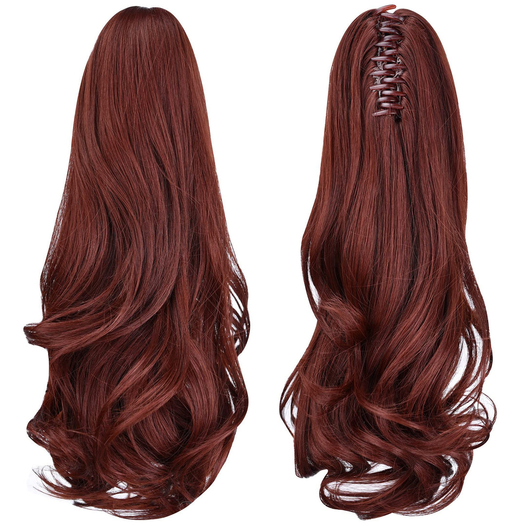 Ponytail Extension,16 '' Claw Clip Hair Extensions Ponytail Short Curly Hair Ponytail Extension Natural Looking Synthetic Hairpi