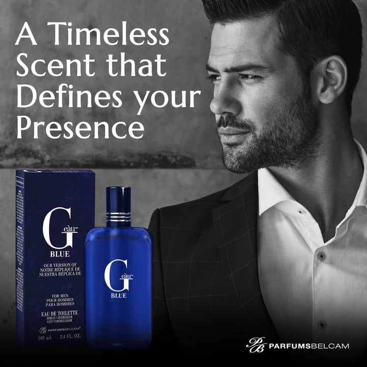 PB ParfumsBelcam G Eau Blue, Eau de Toilette Spray, Our version of a Designer. 3.4 Fl.Oz.