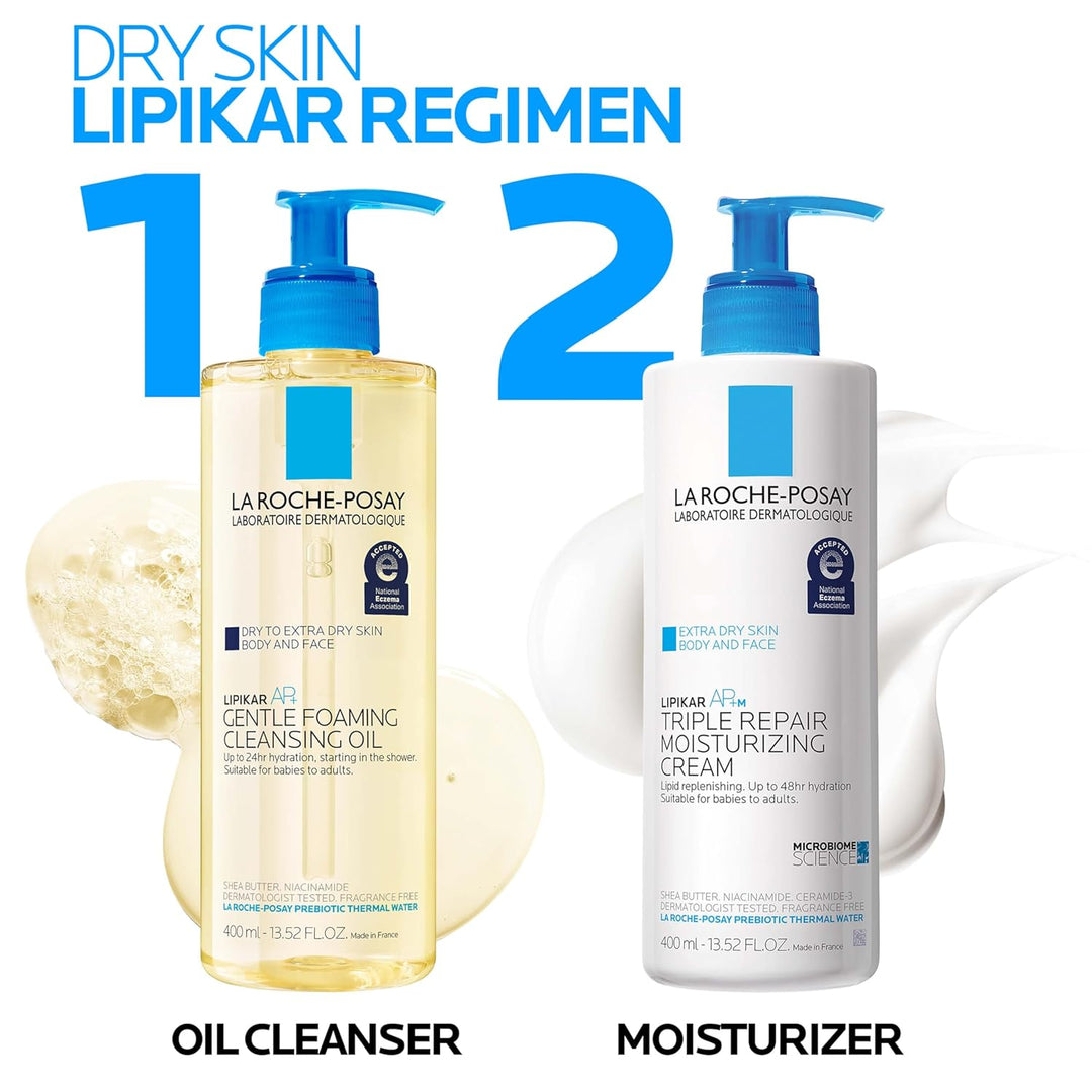 La Roche-Posay Lipikar AP+ Moisturizing Cream – Face & Body Lotion For Dry Skin | Shea Butter & Niacinamide