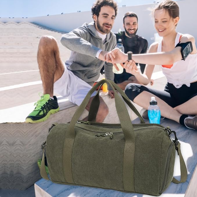 Duffle Bag for Gym Sports Women Girls Workout Travel Bag Weekender with Shoe Compartment and Wet Pocket