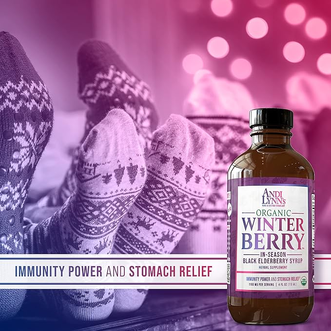 Andi Lynn’s Littleberry and Winterberry Syrup Bundle – 100% Natural and Organic Elderberry Syrups for Kids and Adults – Immunity Booster – Great Tasting Elderberry Syrup (4 OZ Each)