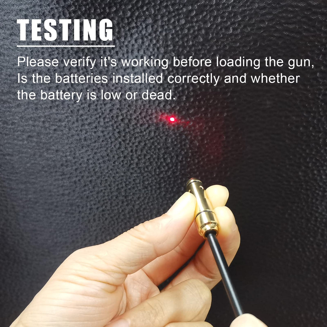 Angeebin Laser Training Cartridge for 45ACP,40S&W,380ACP,9MM Suitable for Dry Fire Training and Boresighting Sight, Red Laser Bullet with Spare Accessories (45acp)