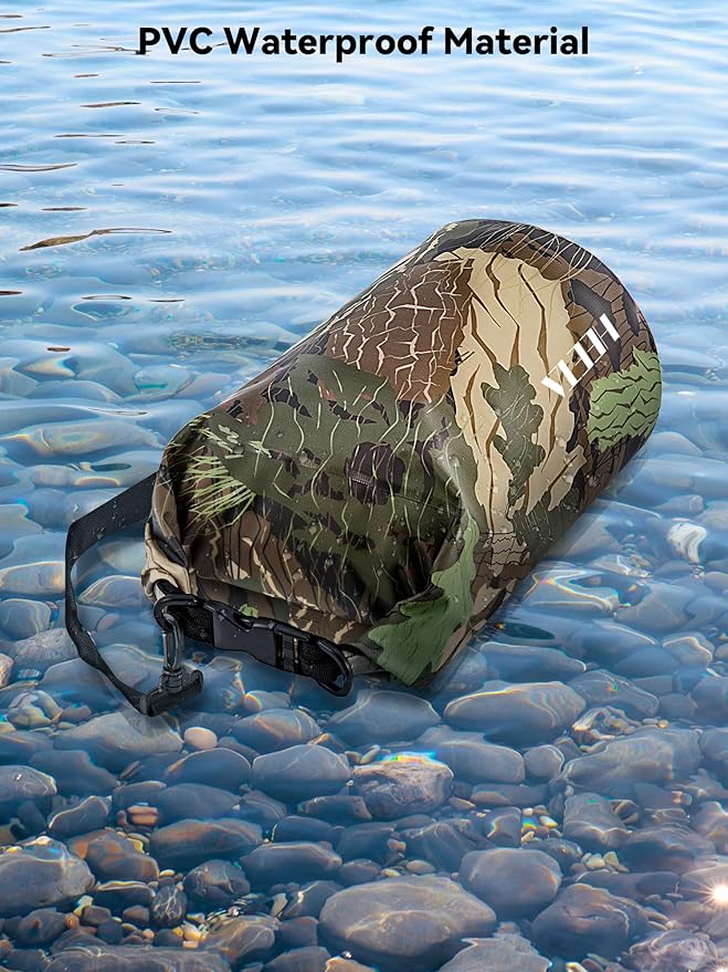 HEETA Waterproof Dry Bag for Women Men(Upgraded Version) 5L/10L/20L/30L/40L Roll Top Lightweight Dry Storage Bag Backpack with Emergency Whistle for Travel, Swimming, Boating, Kayaking, Camping, Beach