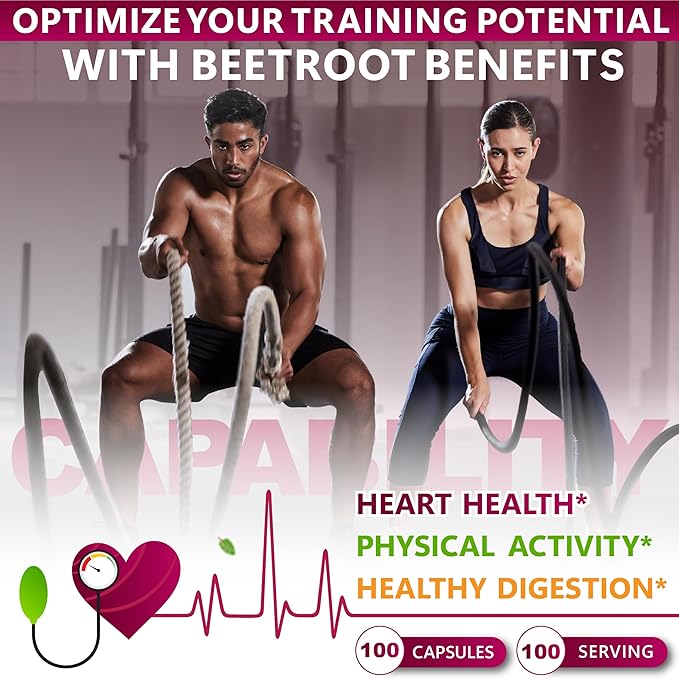 Bundle 5in1 Valerian Root Supplement & 6in1 Beet Root Capsules - Support Restful Night, Heart Health, Digestive and Immune