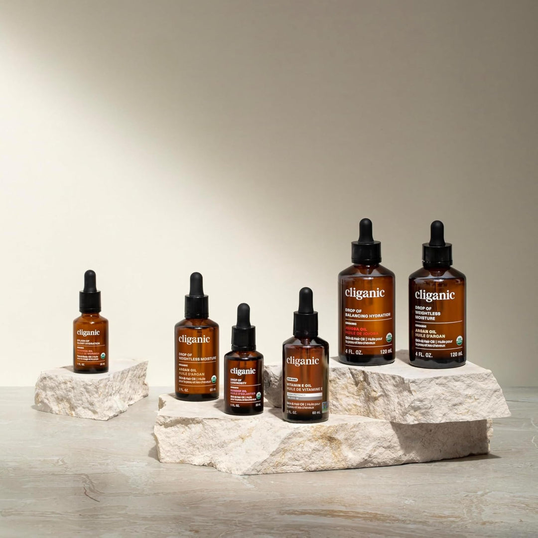 Cliganic 100% Pure Vitamin E Oil for Skin, Hair & Face - 30,000 IU, Non-GMO Verified | Natural D-Alpha Tocopherol (Packaging May Vary)