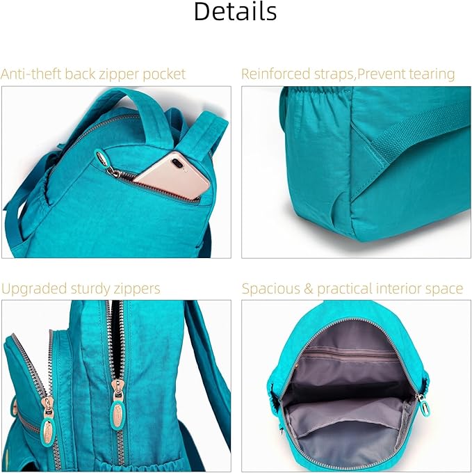 AOTIAN Mini Nylon Women Backpacks Casual Lightweight Small Daypack for Girls