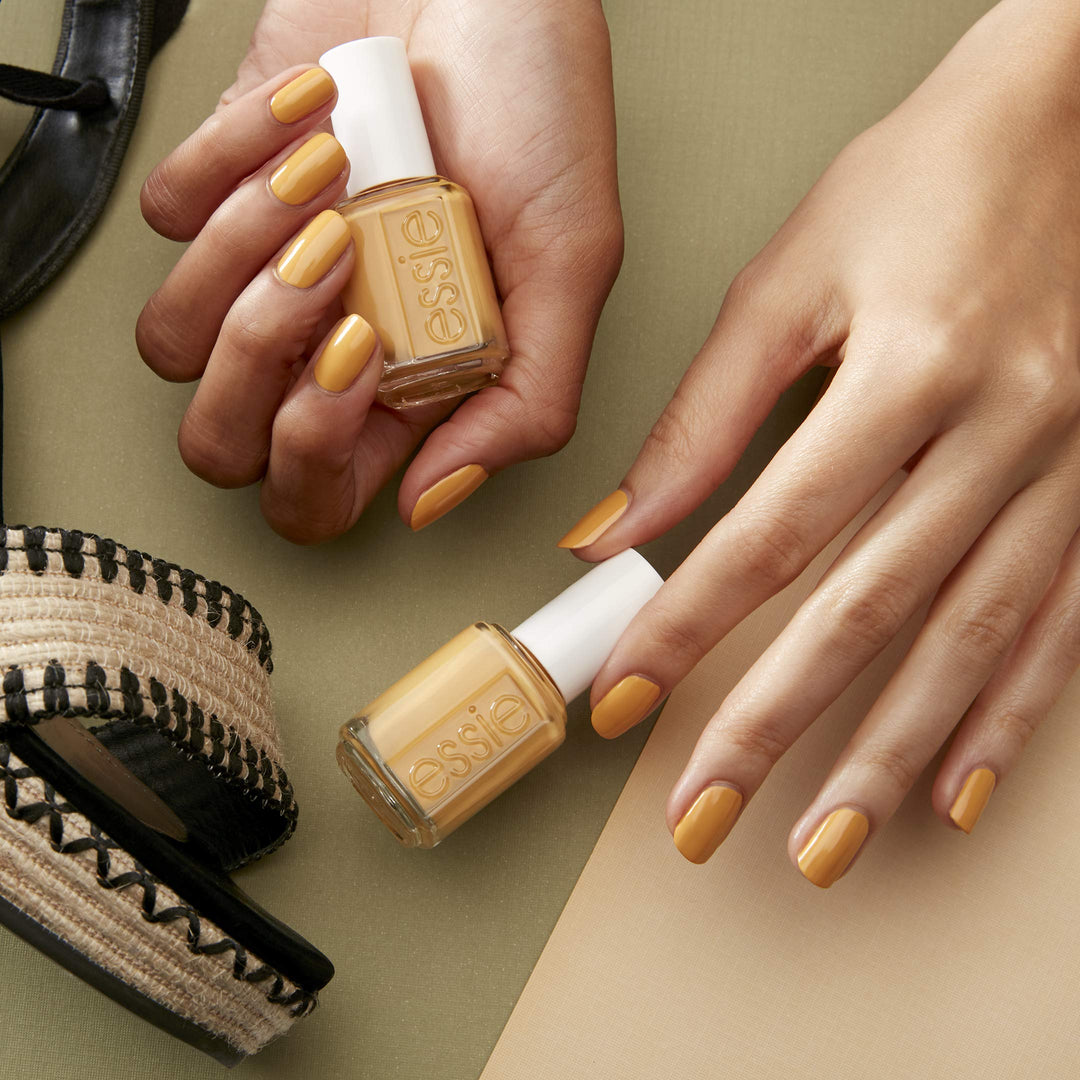 essie Nail Polish, Limited Edition Spring 2021 Collection, Mustard Yellow Nail Color With A Cream Finish, You Know The Espadrille, 0.46 fluid ounces