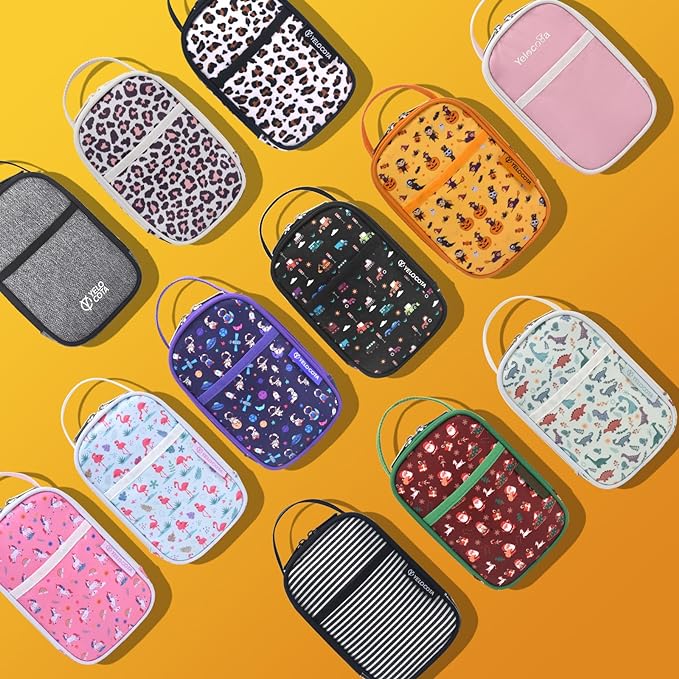 Yelocota Small Cooler Bag- Snack Bag- Insulated Lunch Bag for Kids- Lunch Thermal Bags- Exact Designed for Insulated Food Jar below 27oz-Lunch Tote Bag for Child,Men,Women