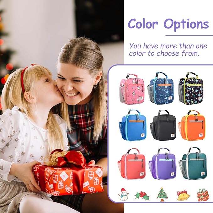 Lunch Box Kids,Premium Insulated Lunch Bag for Girls Boys Teen Women,Soft Bag Mini Cooler Back to School Thermal Reusable Lunch Bag for Work School Picnic (Purple)