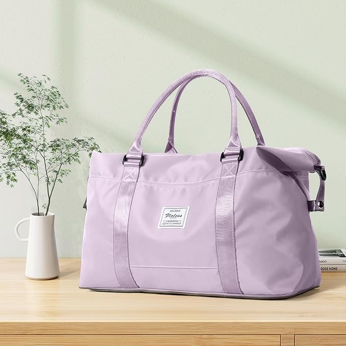 Travel Duffel Bag,Sports Tote Gym Bag,Shoulder Weekender Overnight Bag for Women