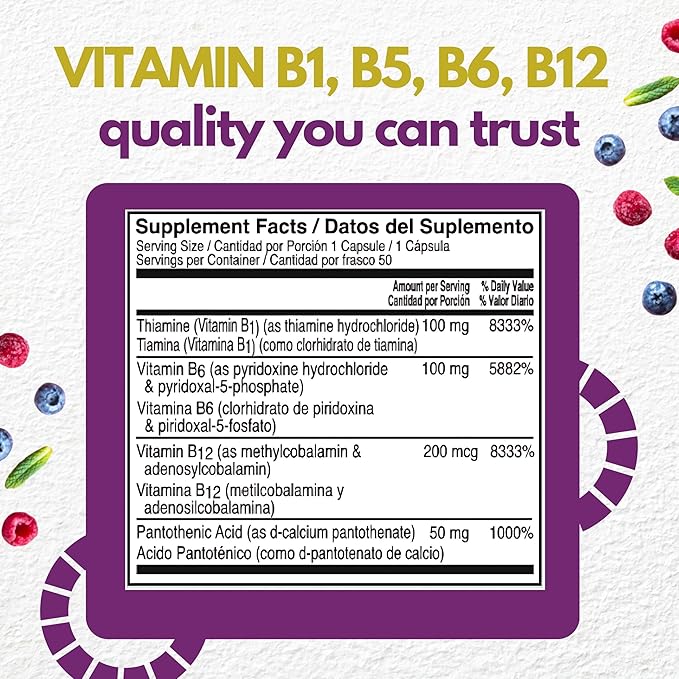 Neurobion Optimized Classic Formula B12 Methylcobalamin Dietary Supplement 50 Capsules