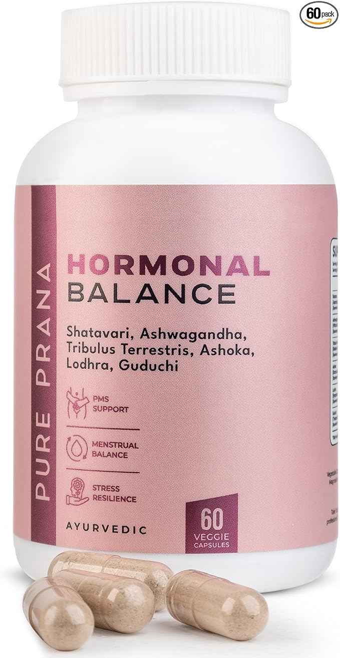 Ayurvedic Supplement Hormone Balance for Women – Shatavari, Ashwagandha Goli, PMS & Menstrual Support, Pressure Resilience, Cortisol Manager, 60 Capsules