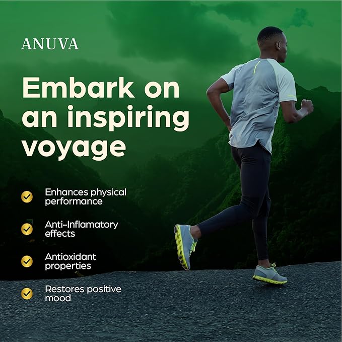 Anuva Pure Premium Himalayan Shilajit 15,250mg, with Ashwagandha, Cordyceps Mushroom, Turmeric, Ginseng, Gingko Biloba, Stinging Nettle, 60 Vegetarian Capsules | Shilajit for Men, Shilajit for Women