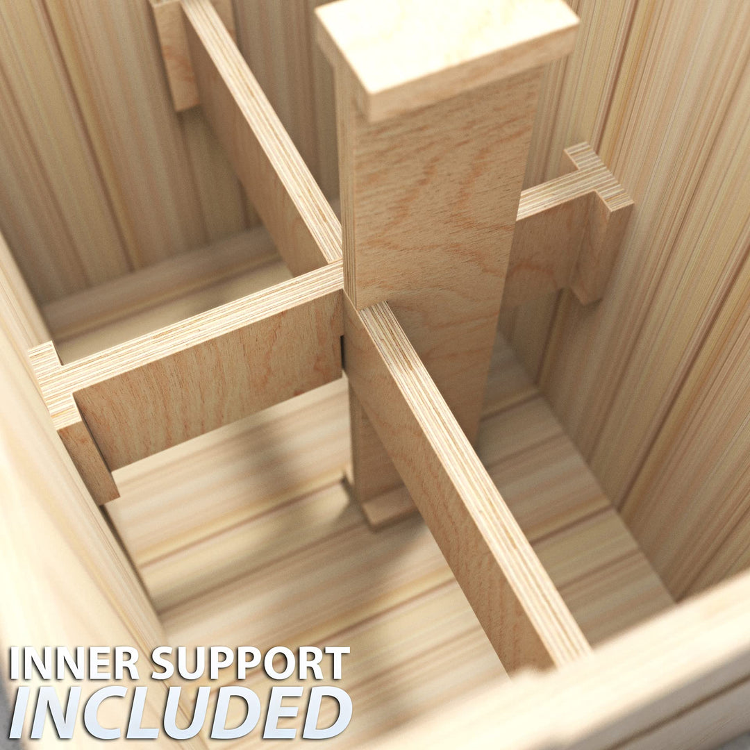 Synergee 3 in 1 Wood Plyometric Box for Jump Training and Conditioning. Wooden Plyo Box All in One Jump Trainer. Size - 30/24/20