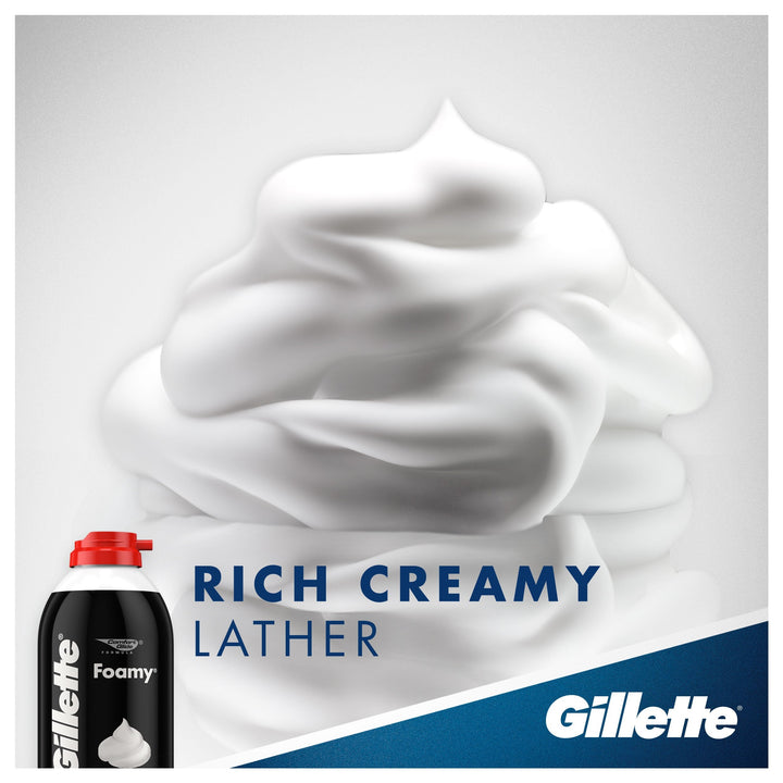 Gillette Foamy Regular Shaving Foam, 2 oz (Pack of 4)