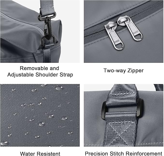 Travel Duffel Bag,Sports Tote Gym Bag,Shoulder Weekender Overnight Bag for Women