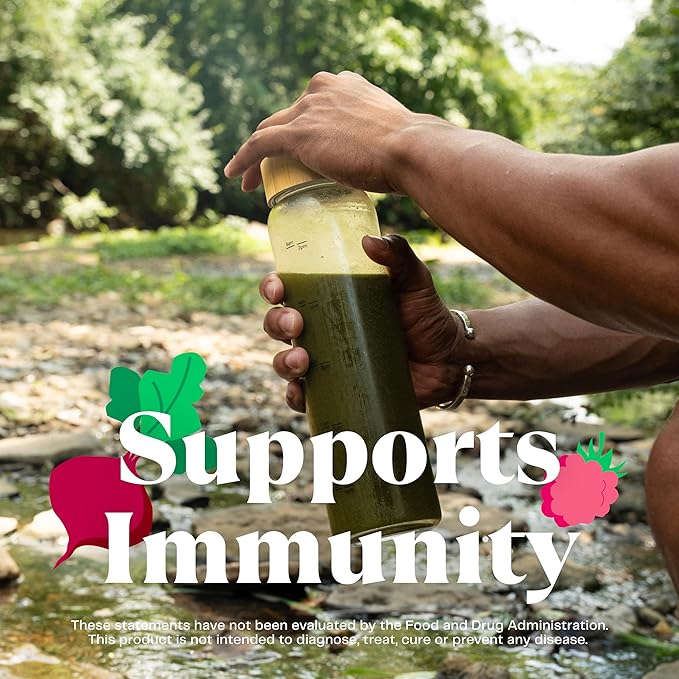 Amazing Grass Greens Blend Superfood: Super Greens Powder with Spirulina, Chlorella, Beet Root Powder, Digestive Enzymes, Prebiotics & Probiotics, Berry, 100 Servings (Packaging May Vary)