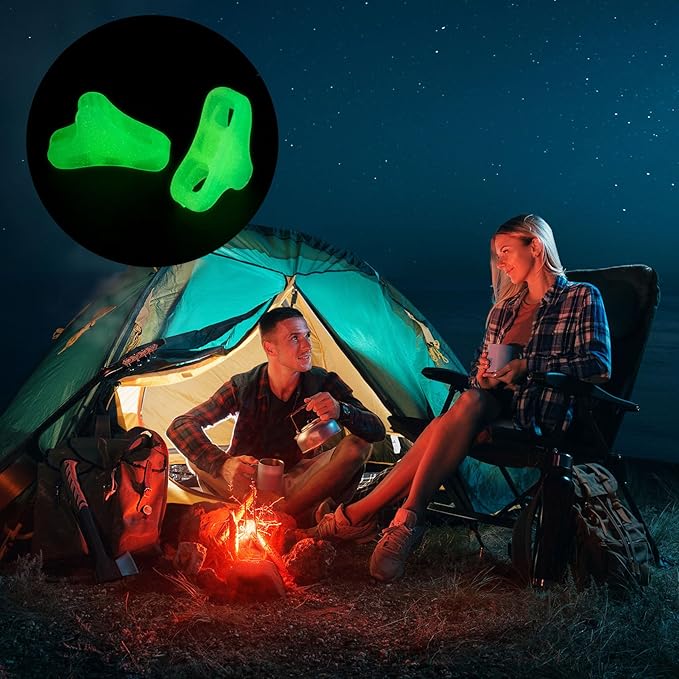 30 Pack Ultralight Fluorescent Guyline Tensioners Tent Rope Tighteners Guy Lines Cord Rope Adjuster for Outdoor Camping Hiking Tarp Canopy Shelter