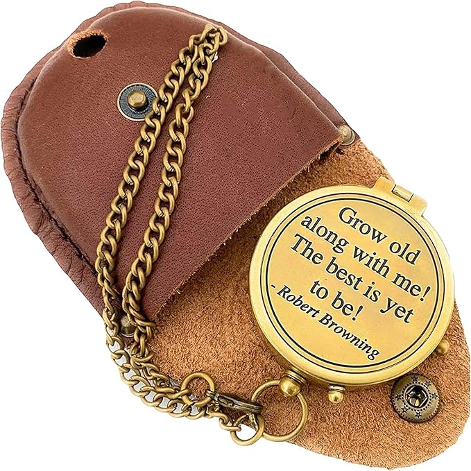 Antique Nautical Brass Engraved Compass Navigational Pocket Compass Tool for Travelling & Camping by THEHISTORICALHUB