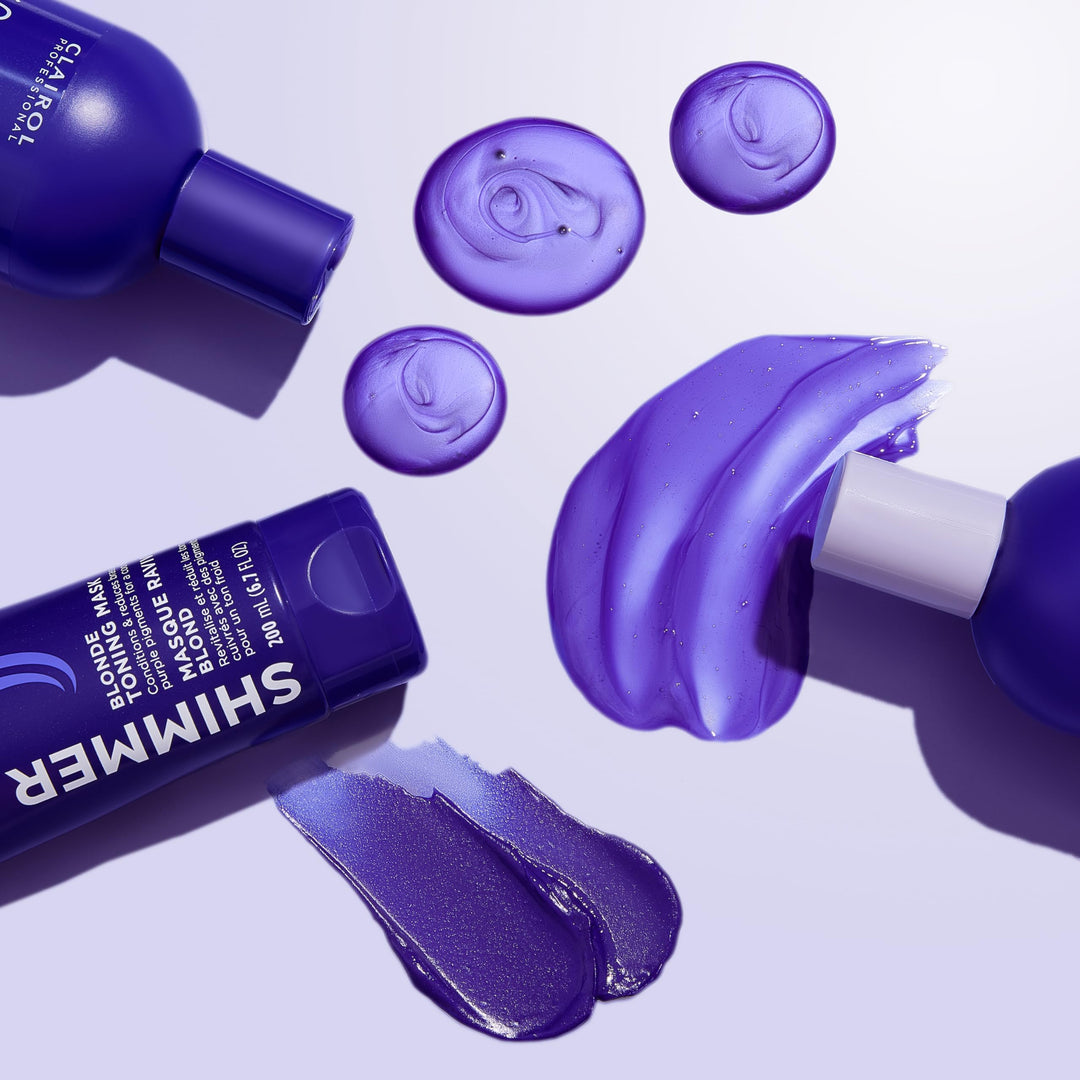 Clairol Professional Shimmer Lights Purple Shampoo, 8 fl. Oz | Neutralizes Brass & Yellow Tones | For Blonde, Silver, Gray & Highlighted Hair **Packaging May Vary