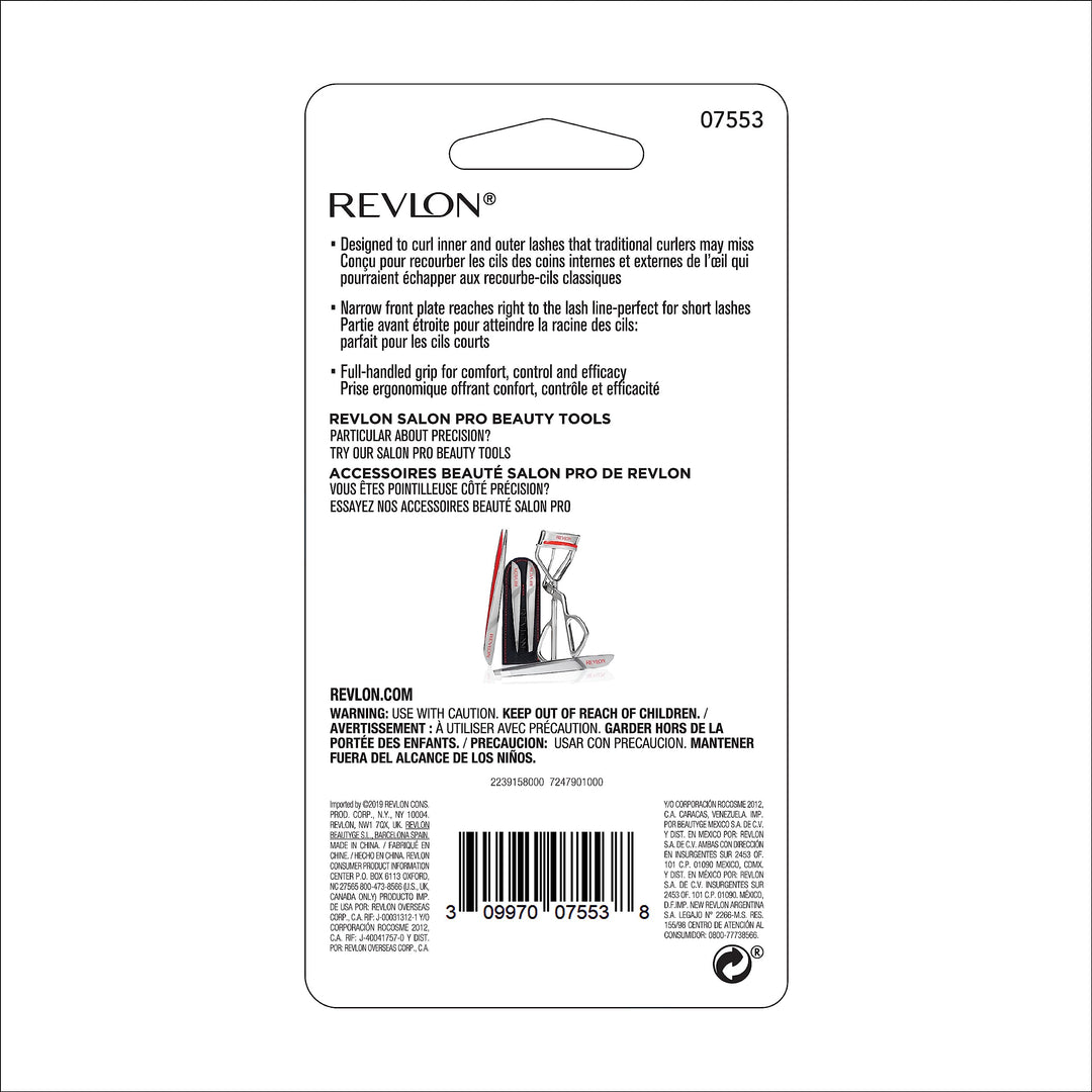 Revlon Precision Lash Curler, Works on Small Inner and Outer Eyelashes, Pinch-Free Control, Lifts & Defines, 1 Count