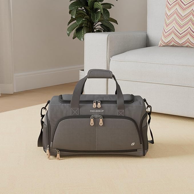 Ultimate Gym Bag 2.0: The Durable Crowdsource Designed Duffel Bag with 10 Optimal Compartments Including Water Resistant Pouch