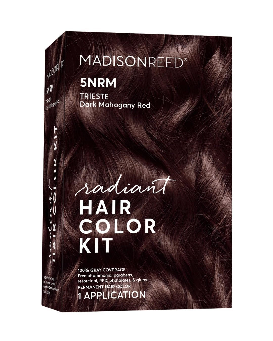 Madison Reed Radiant Hair Color Kit, Permanent Hair Dye, 100% Gray Coverage, Ammonia-Free, Trieste Red 5NRM Dark Mahogany red, Pack of 1