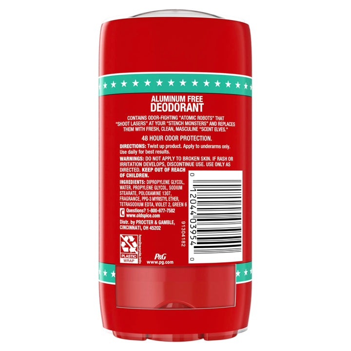 Old Spice Aluminum Free Deodorant For Men, High Endurance, 24/7 Sweat Defense & Odor Protection, 24/7 Freshness & Lasting Scent, Pure Sport Scent, 3.0 oz (Pack of 2)