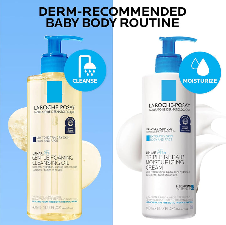 La Roche-Posay Lipikar AP+ Moisturizing Cream – Face & Body Lotion For Dry Skin | Shea Butter & Niacinamide