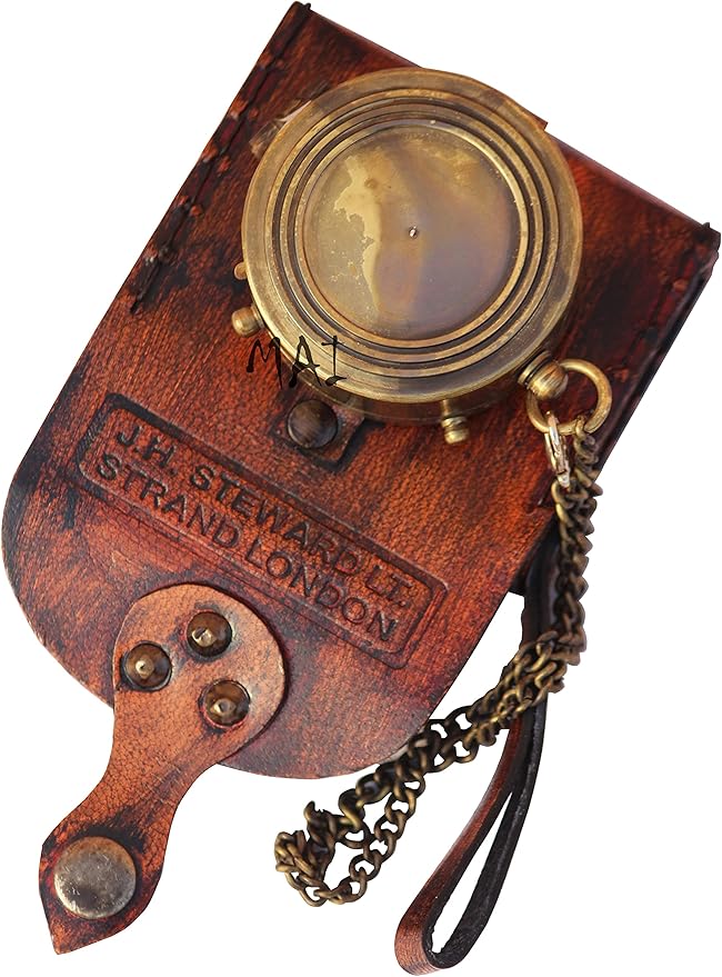 MAI Pocket Compass For Hiking, Survival Instrument Antique “So You Can Always Find Your Way Back Home” Engraved Camping Pocket Compass Nautical Compass Vintage Navigation Outdoor Compass By