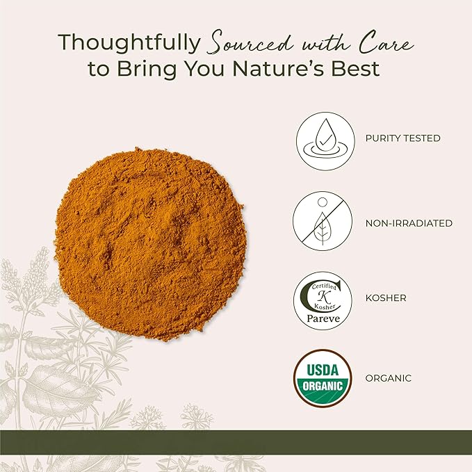 Starwest Botanicals Organic Ground Turmeric Root Powder - Curcumin Spice for Cooking & Seasoning, Natural Source of Antioxidants, Immune Support, Certified Kosher, Non-GMO - Bulk 1 lb Bag