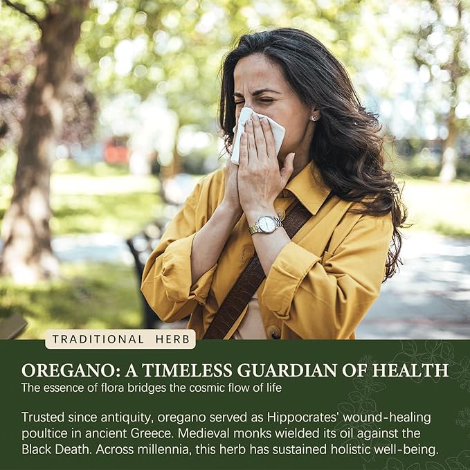 Oasisforce Organic Oil of Oregano Liquid Drops with 75% High Carvacrol – Wild Mediterranean Oregano Herbal Supplement for Immune & Digestive Health, Vegan, Sugar-Free, Alcohol-Free, Non-GMO, 1 FL OZ