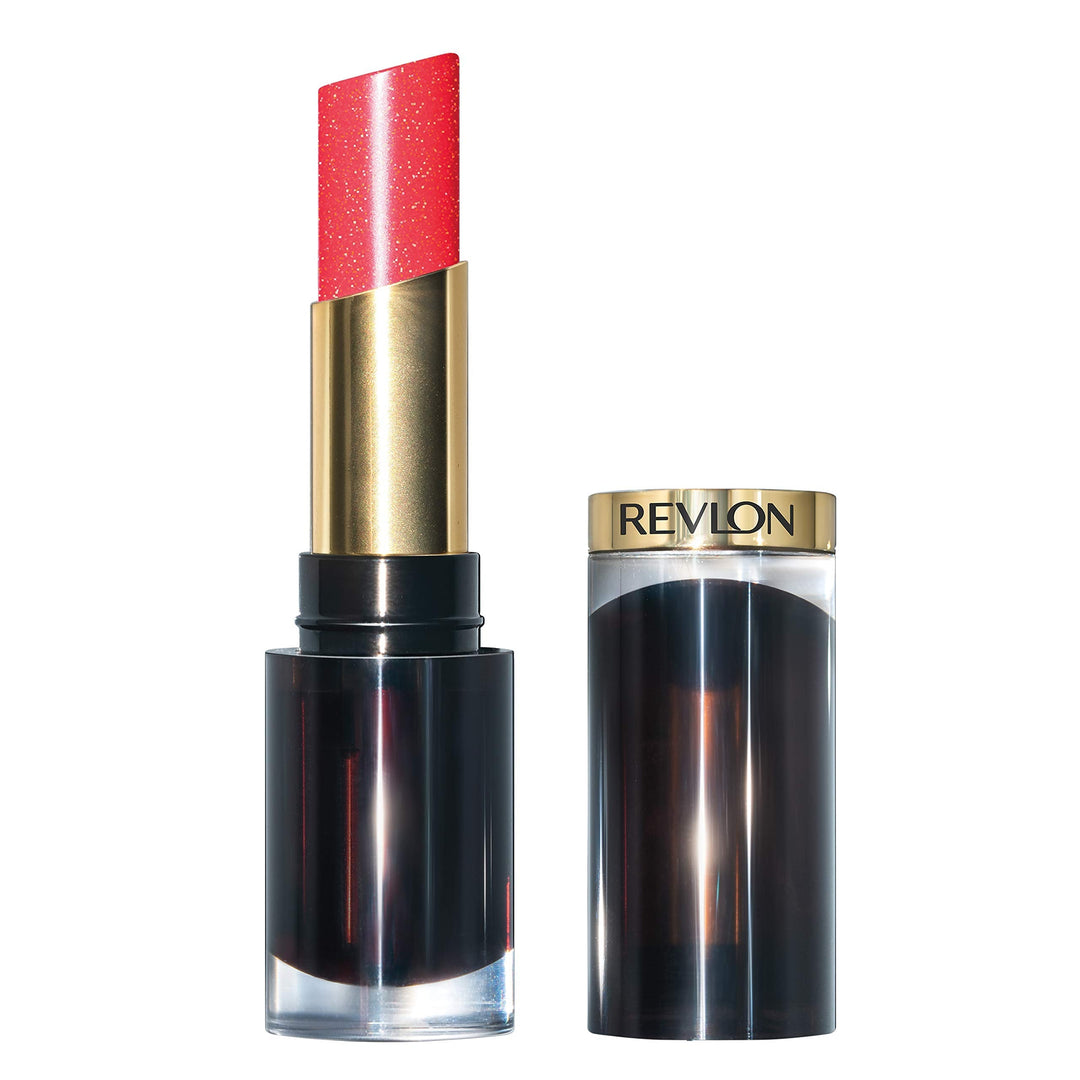 Revlon Super Lustrous Glass Shine Lipstick, Flawless Moisturizing Lip Color With Aloe, Hyaluronic Acid And Rose Quartz, Glassy P