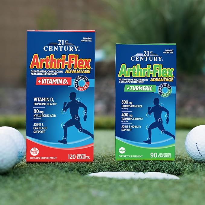 21st Century Arthri-Flex Advantage Plus Turmeric Vegetarian Capsules, 90 Count