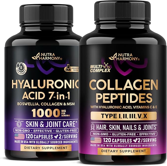 NUTRAHARMONY Hyaluronic Acid & Collagen Peptides Capsules