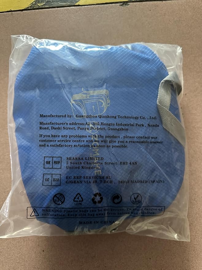 ZOMAKE Lightweight Packable Backpack 30L, Foldable Hiking Backpacks Water Resistant Compact Folding Daypack for Travel(Dark Blue)