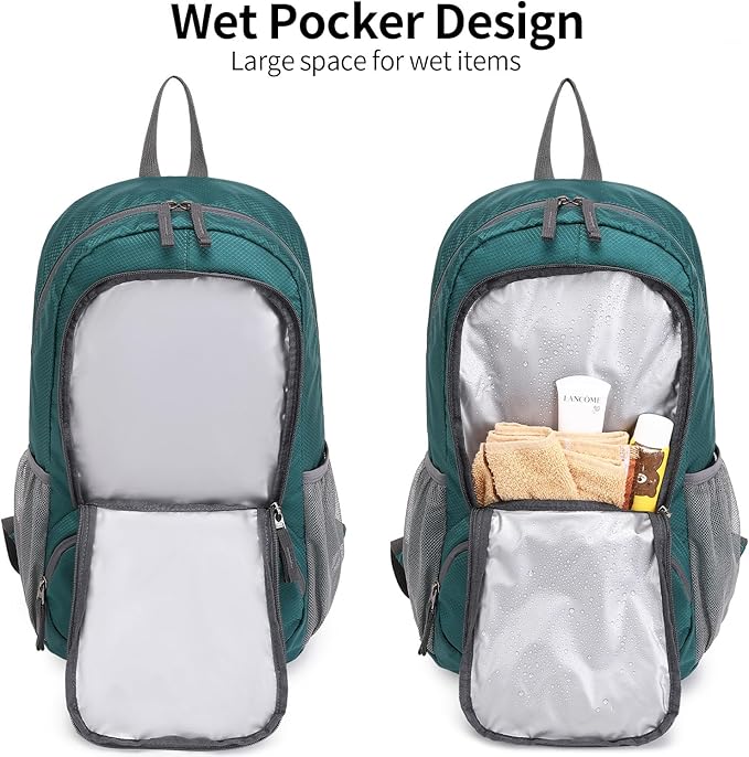 35L Lightweight Foldable Waterproof Packable Travel Small Hiking Backpack Daypack for men women